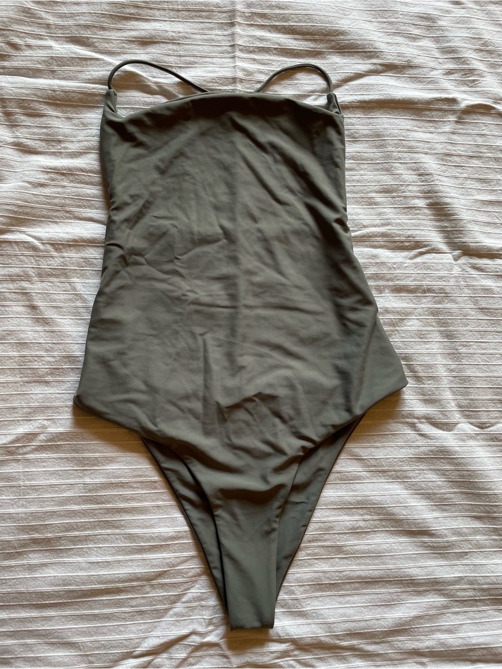 Ark Swimwear Green/Gray One Piece Swimsuit